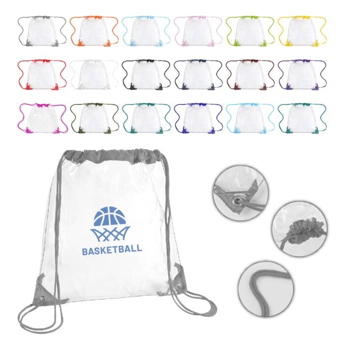 Stadium Ready Clear Drawstring Backpack - Image 2