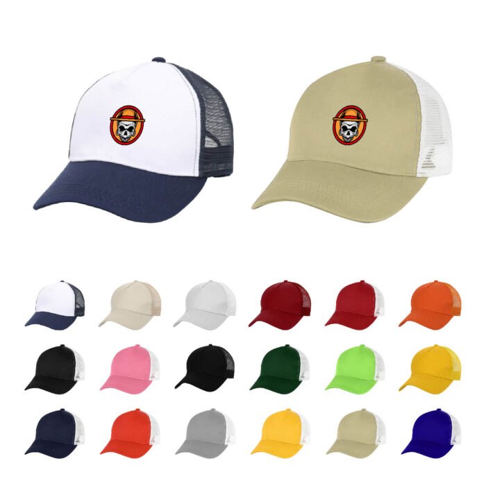 Structured 5 Panel Trucker Snapback Cap - Image 3