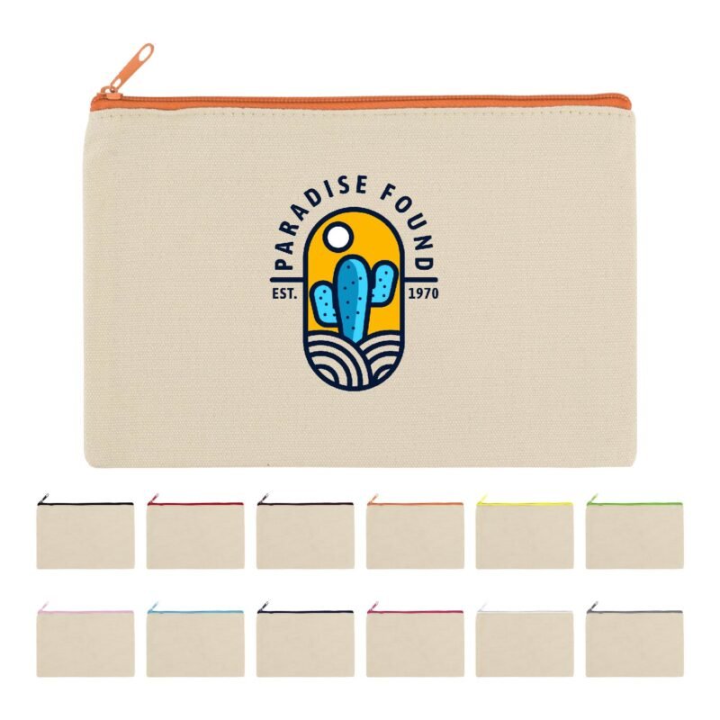 12oz Canvas Zipper Utility Pouch