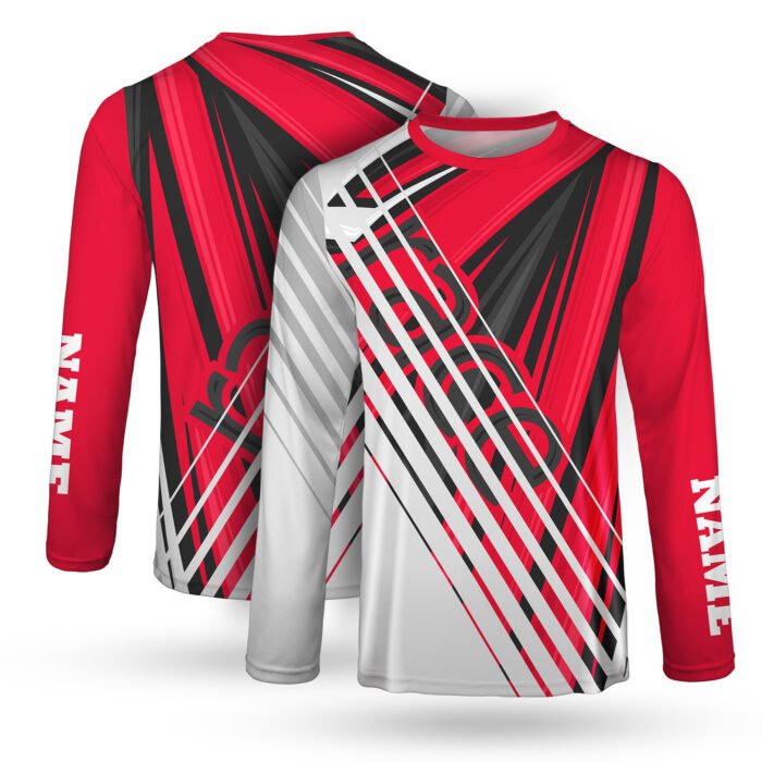 Custom Dye Sublimated Long Sleeve Performance Shirt - Image 6