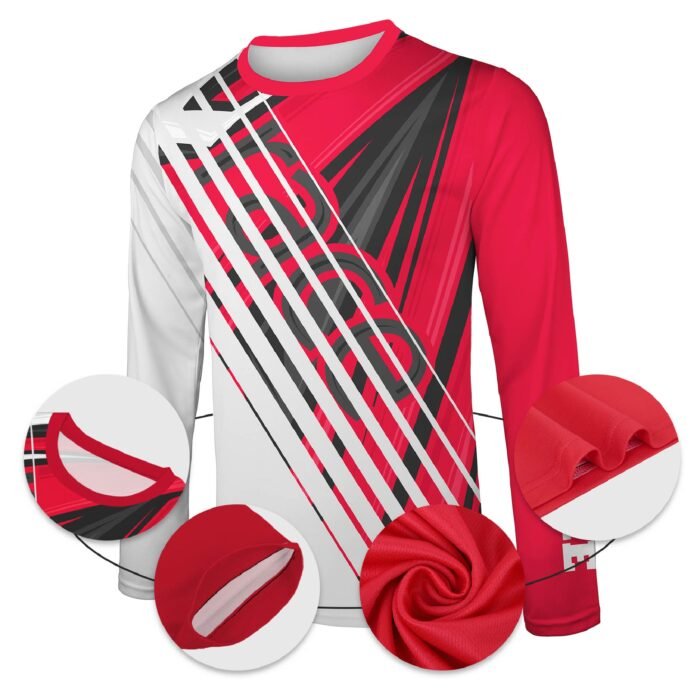Custom Dye Sublimated Long Sleeve Performance Shirt - Image 5