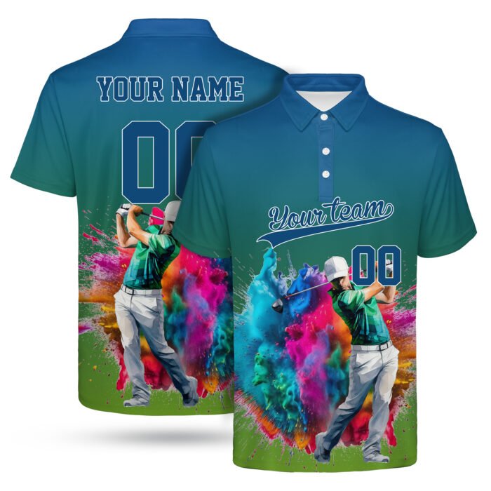 Sublimated Short Sleeve Golf Polo - Image 4