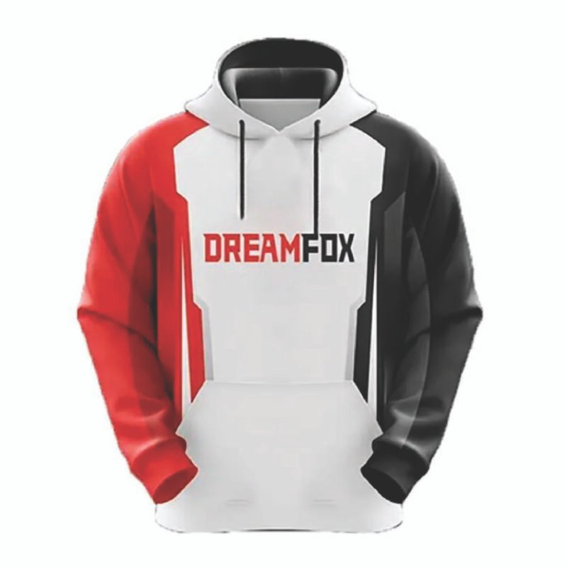 Unisex Full Sublimated Hooded Sweatshirt With Kangroo Pocket
