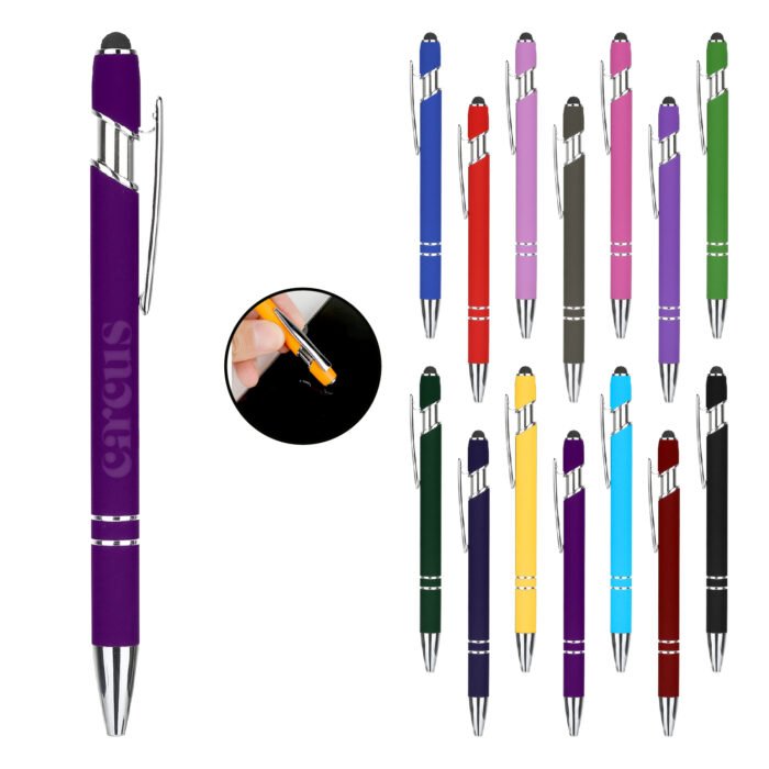 Stylus Tip Engraved Metal Pen - Image 2