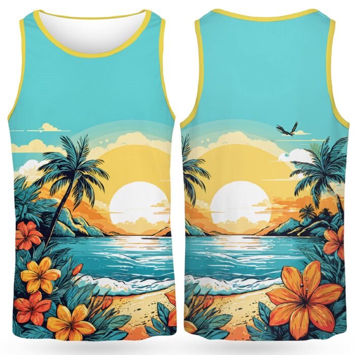 Dye Sublimation Performance Gym Tank Top - Image 2