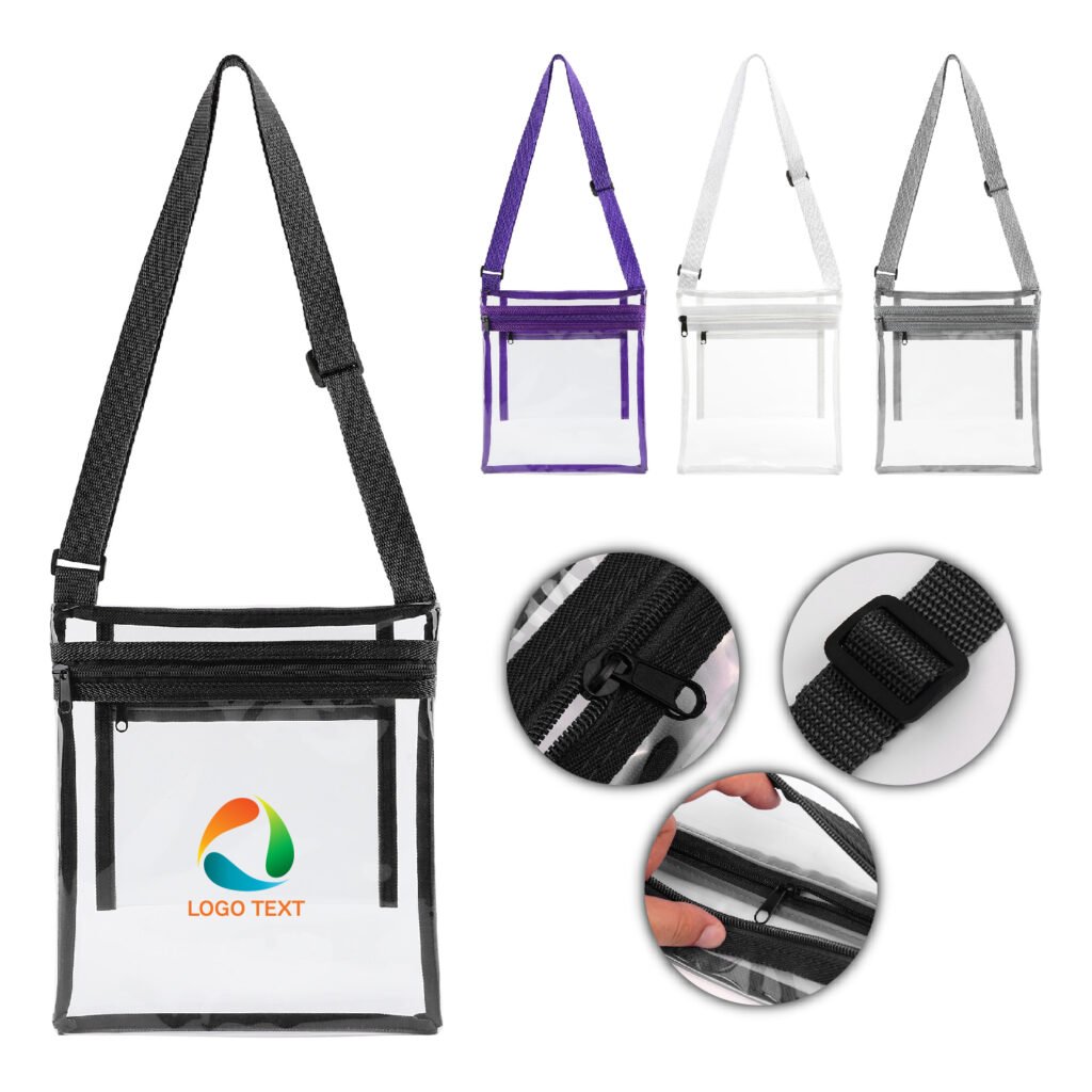 Clear PVC Stadium Crossbody Bag