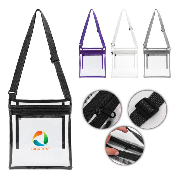 Clear PVC Stadium Crossbody Bag