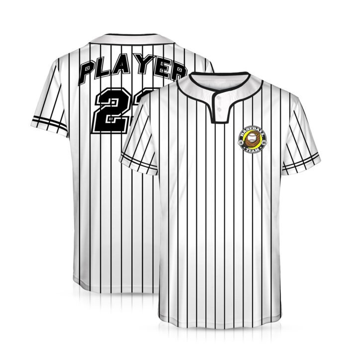 Dye Sublimation 2-Button Baseball Jersey - Image 4