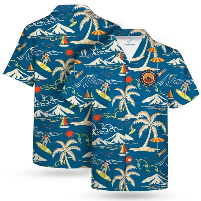 Men’s Tropical Stretch Camp Collar Shirt - Image 2