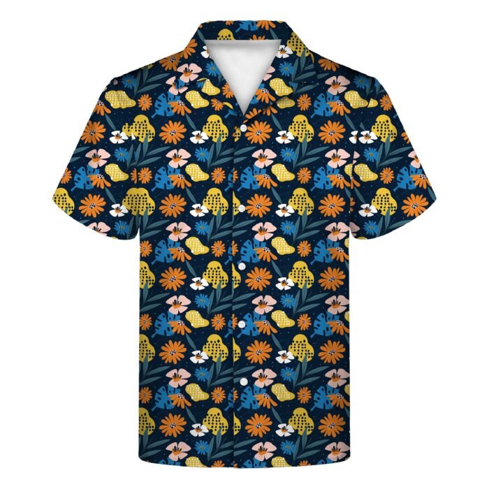 Men’s Tropical Stretch Camp Collar Shirt - Image 6