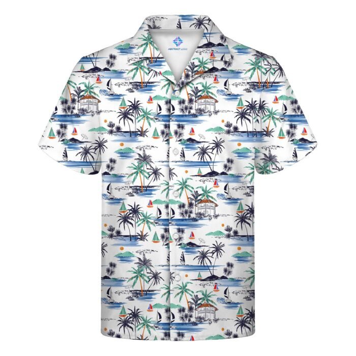 Men’s Tropical Stretch Camp Collar Shirt - Image 8