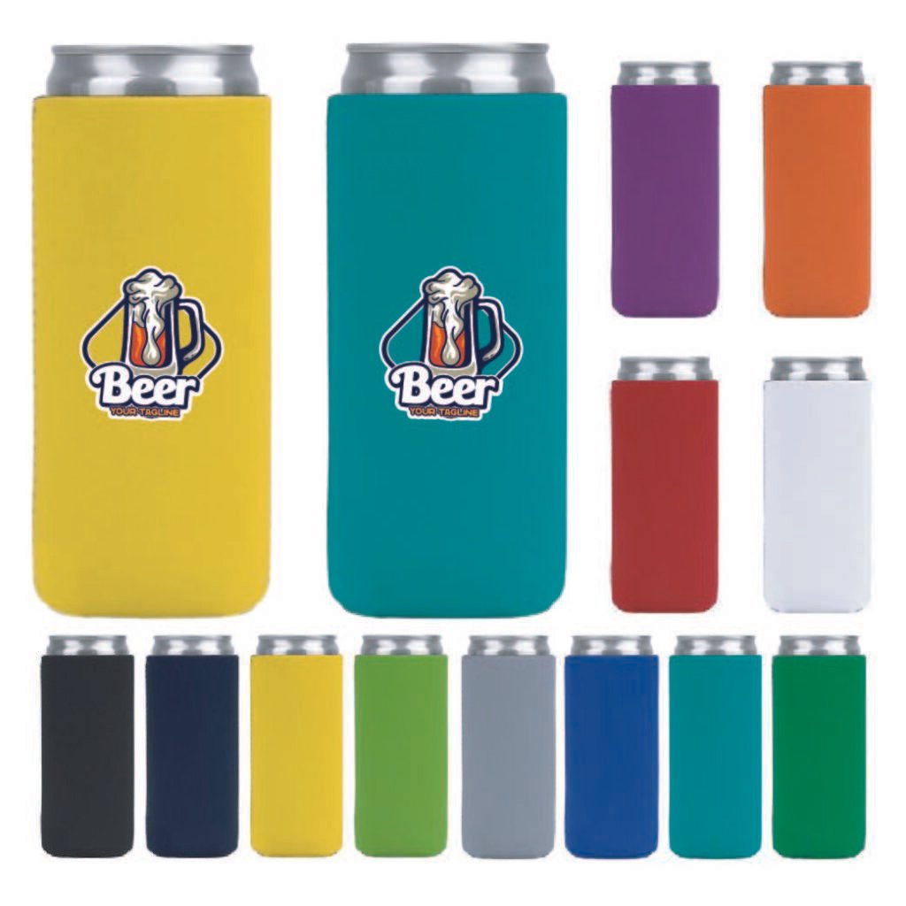 Collapsible 12oz Neoprene Slim Can Holder