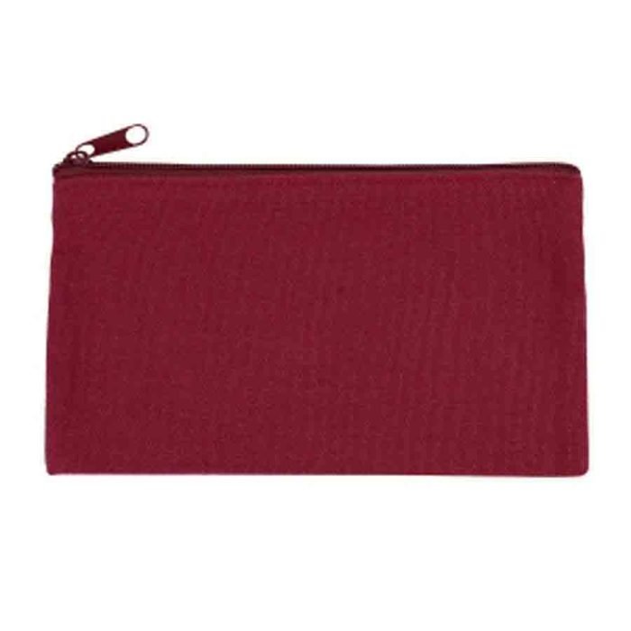 Compact Canvas Zippered Makeup Pouch - Image 18