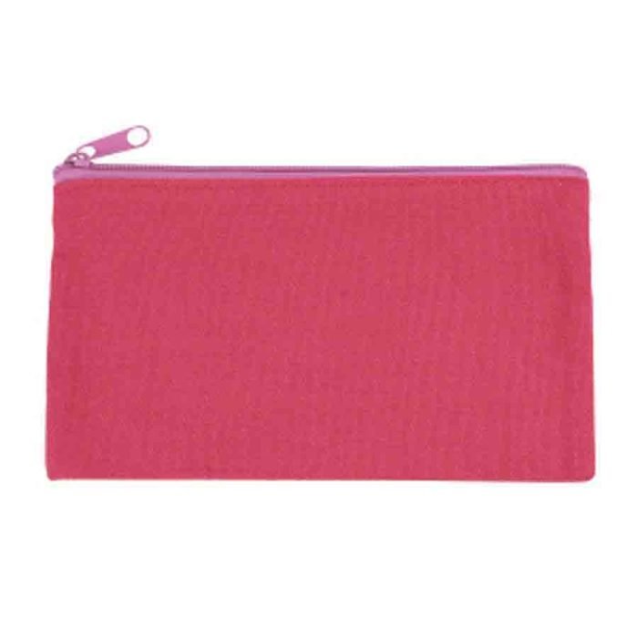 Compact Canvas Zippered Makeup Pouch - Image 4