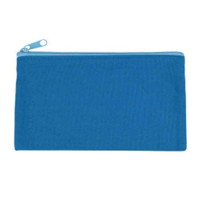 Compact Canvas Zippered Makeup Pouch - Image 7