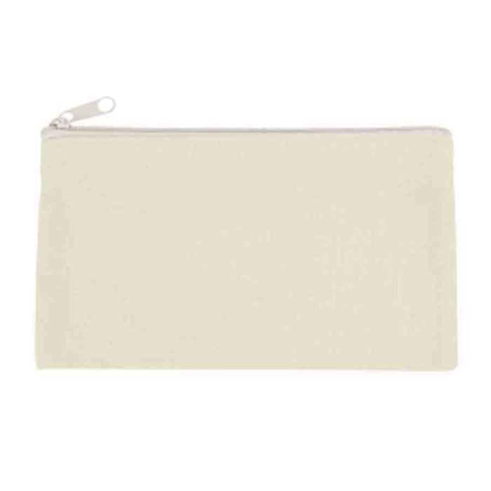 Compact Canvas Zippered Makeup Pouch - Image 9