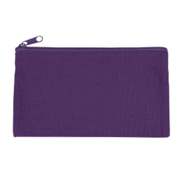 Compact Canvas Zippered Makeup Pouch - Image 12