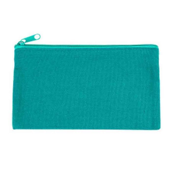Compact Canvas Zippered Makeup Pouch - Image 14