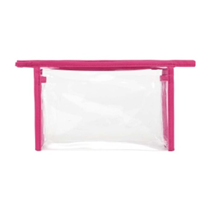Clear Makeup and Toiletry Zippered Pouch - Image 4