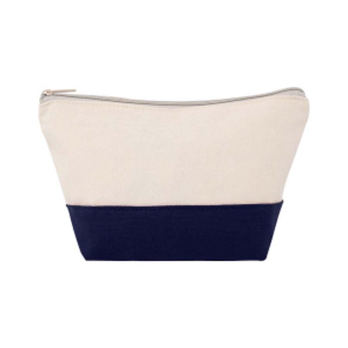 Two-Tone Zippered Canvas Pouch - Image 11