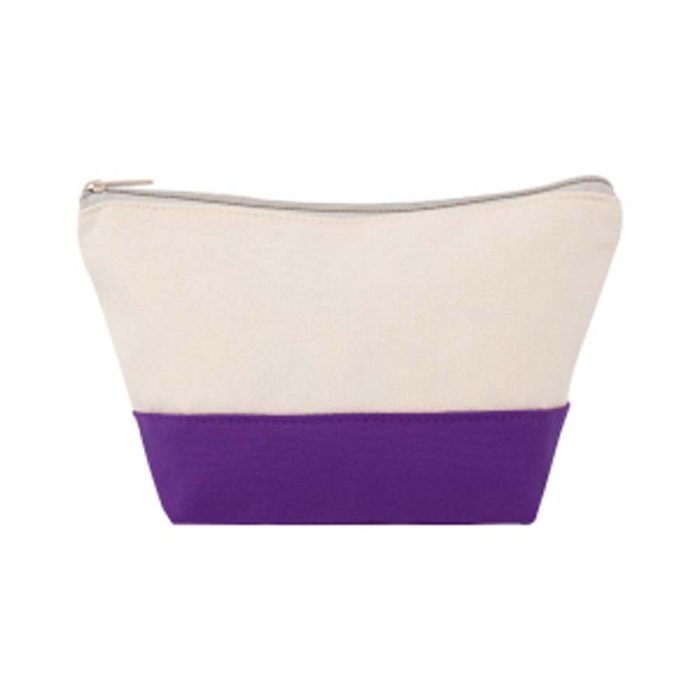 Two-Tone Zippered Canvas Pouch - Image 14