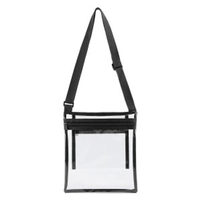 Clear PVC Stadium Crossbody Bag - Image 4