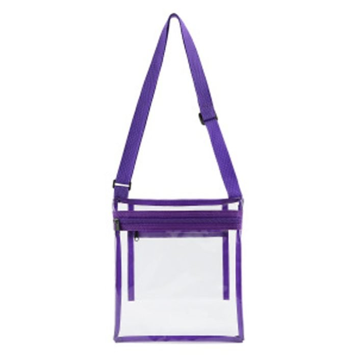 Clear PVC Stadium Crossbody Bag - Image 6