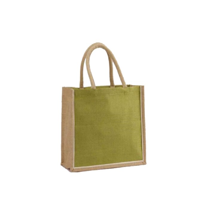 Jute Shopping Bag with Webbed Handles - Image 5