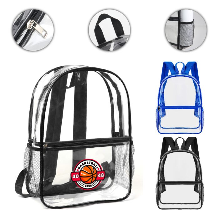 PVC Clear School Backpack - Image 2