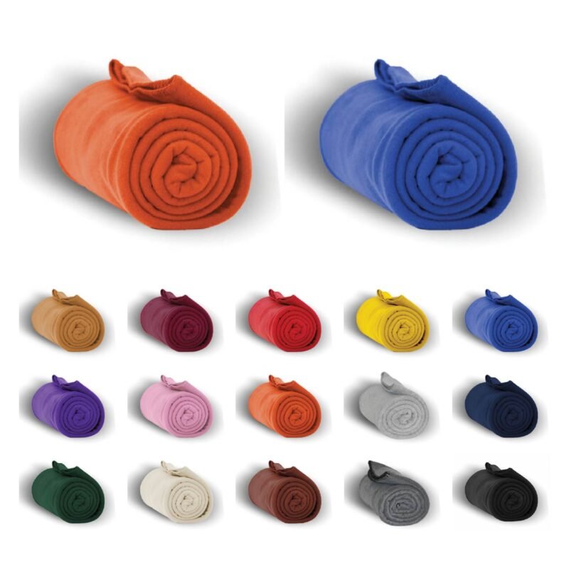 Custom Embroidered Polar Fleece Throw Blanket