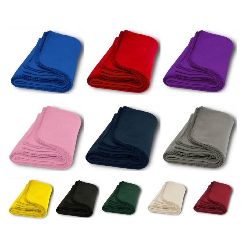 Budget Brushed Fleece Throw Blanket