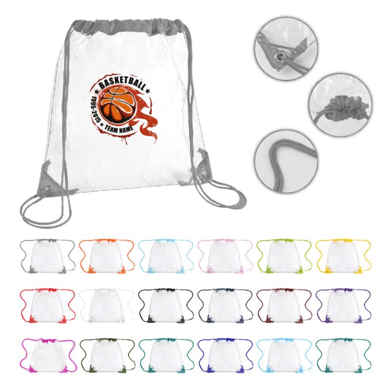 Stadium Ready Clear Drawstring Backpack