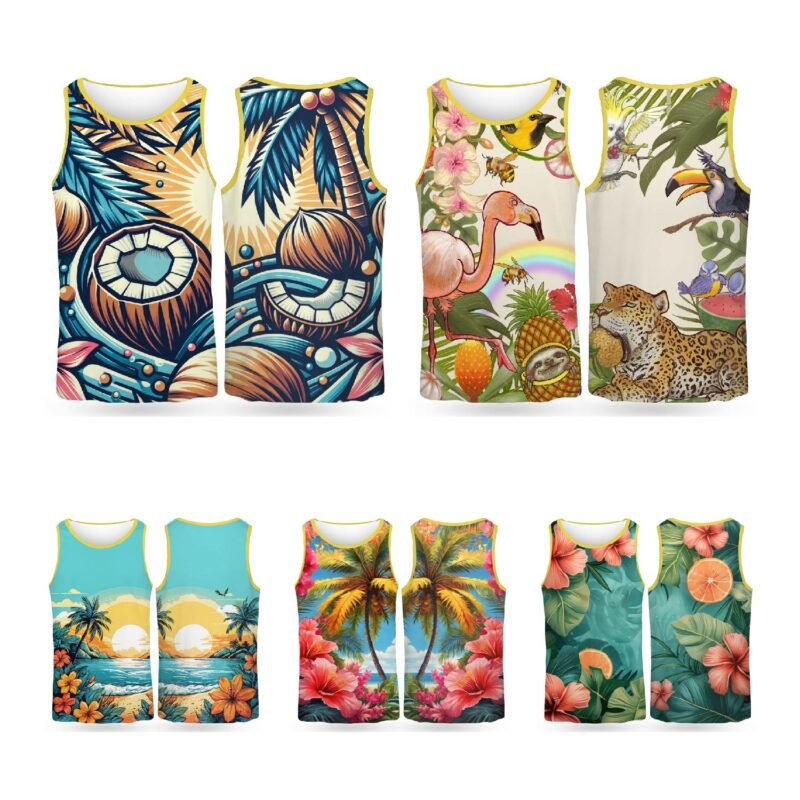 Dye Sublimation Performance Gym Tank Top