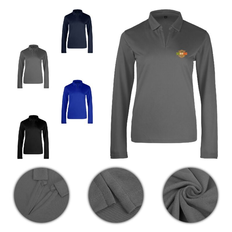 Ladies' Micro Pique Long Sleeve Sport Polo shirt