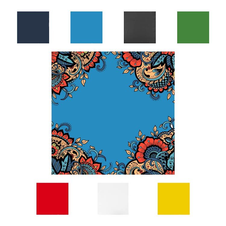 Festival Polyester Sublimated Square Bandanna - Image 2