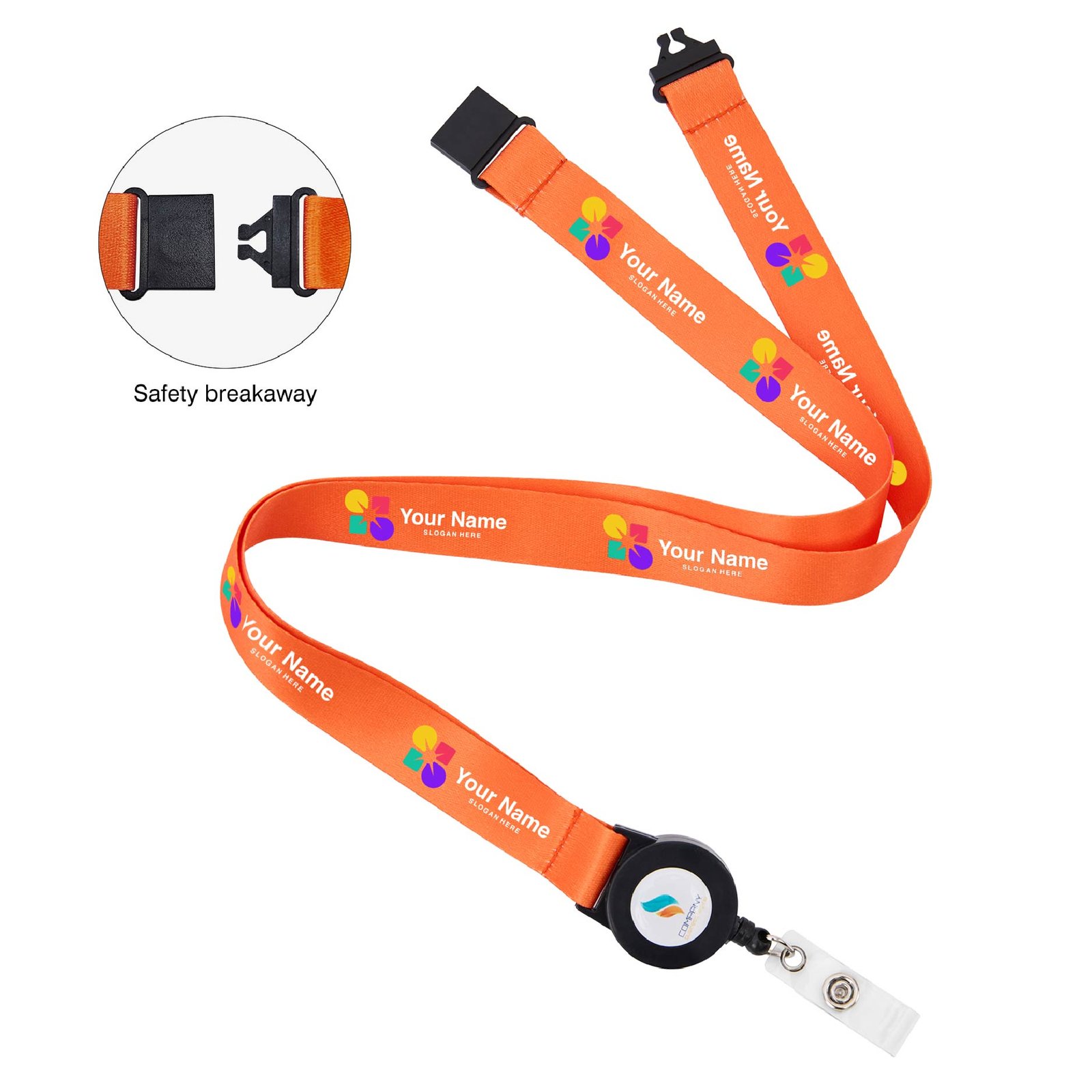 Lanyard with Badge Reel for School ID Programs