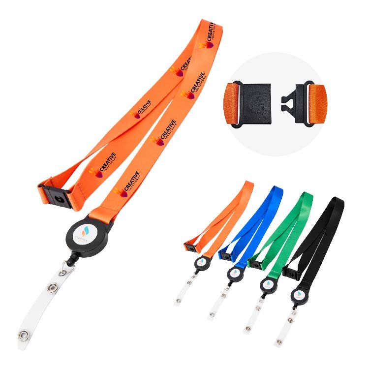 Lanyard with Badge Reel for School ID Programs - Image 2