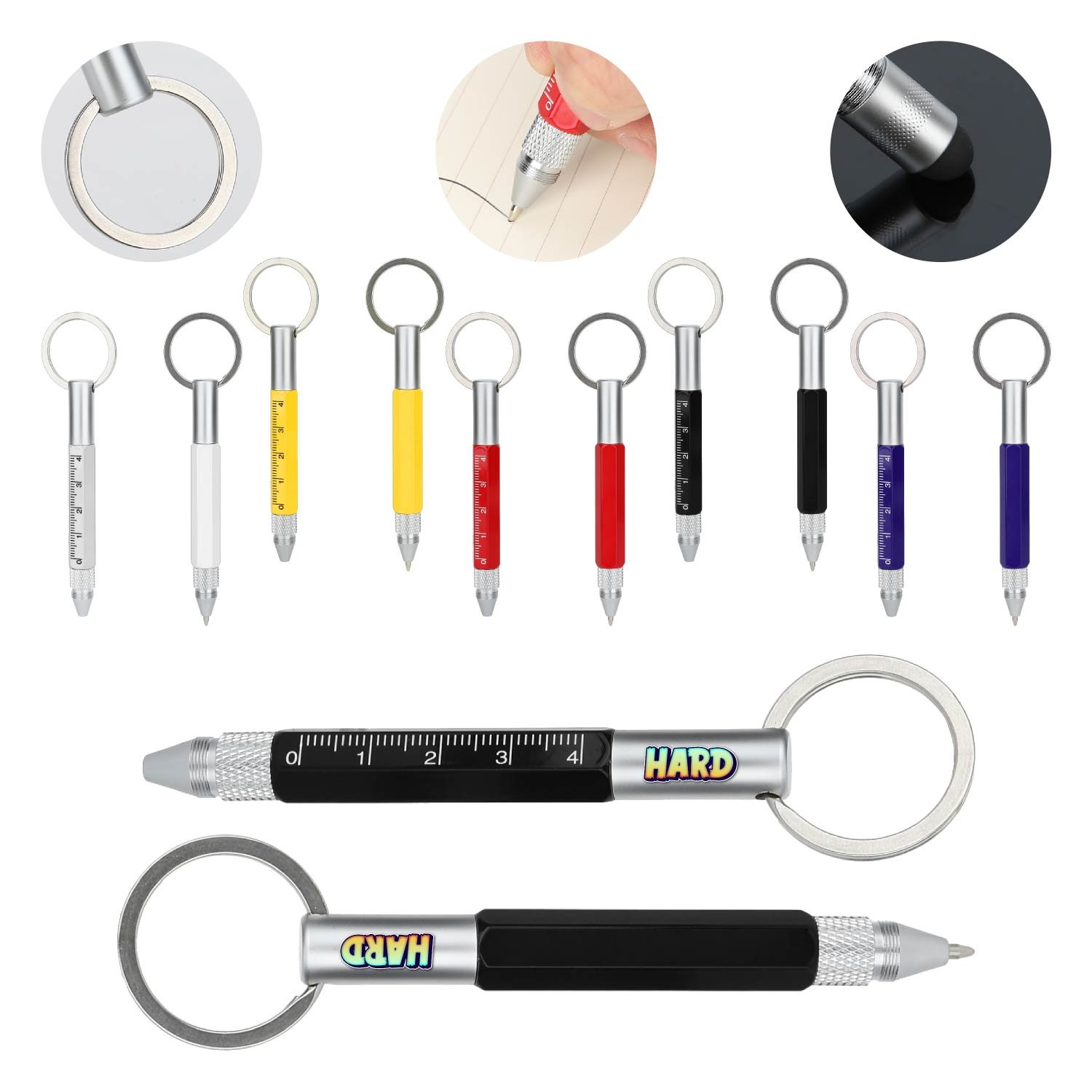 Custom 6‑in‑1 Tool Pen Keychain - Image 2