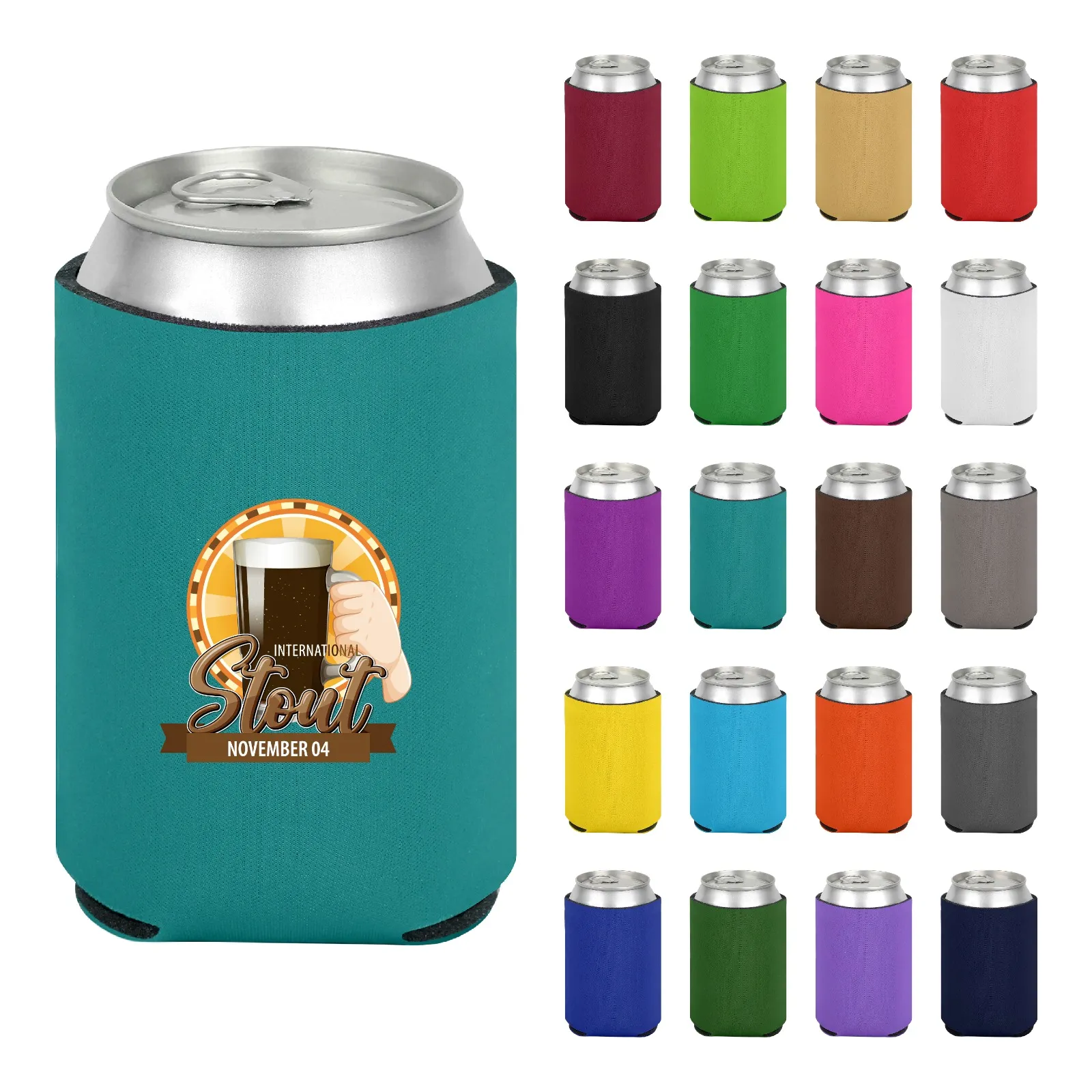 Personalized Full Color Foam Can Cooler