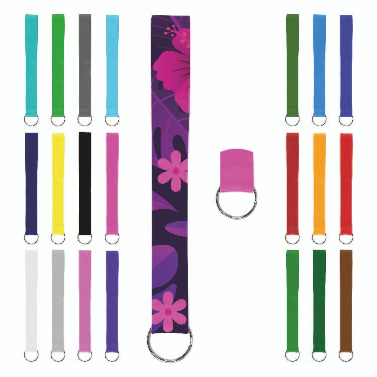 Promotional Polyester Wrist Keychain Lanyard
